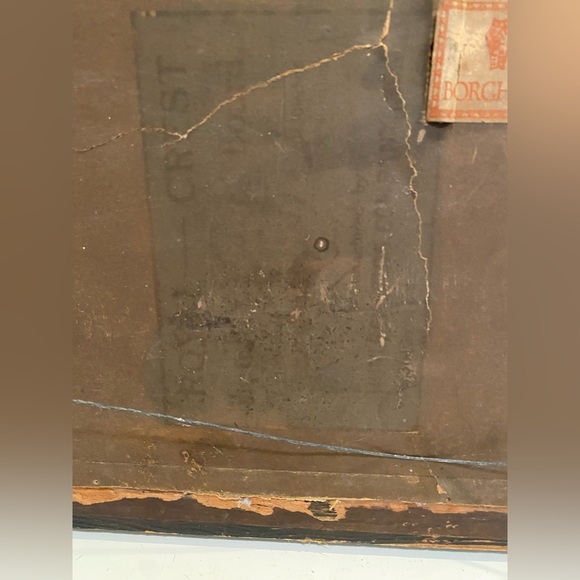 Vintage Borghese Edinburg Express Reverse Glass Framed Painting - Picture 8 of 11